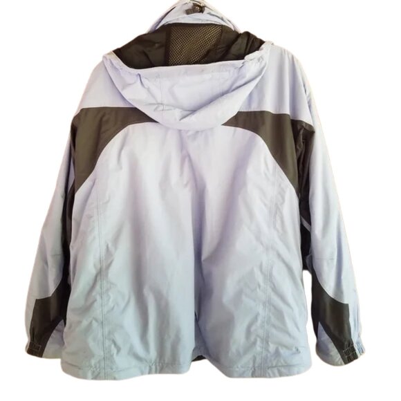 Vintage 2001 Columbia Titanium Light Blue/Gray Outdoor Ski Jacket With Liner - Picture 3 of 17